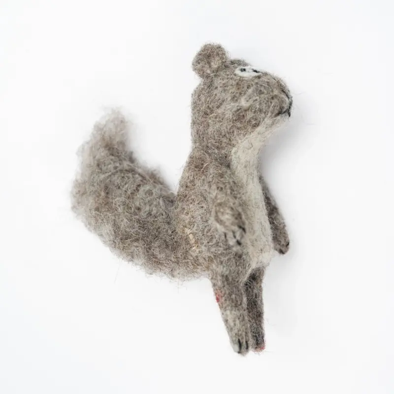 Squirrel Felt Finger Puppet – Eco-Friendly Play Item 1