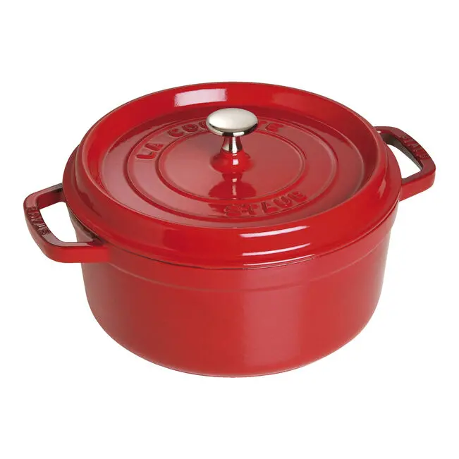 Staub 4-Quart Cherry Red Enameled Cast Iron Dutch Oven – In-Store Pickup Only 1