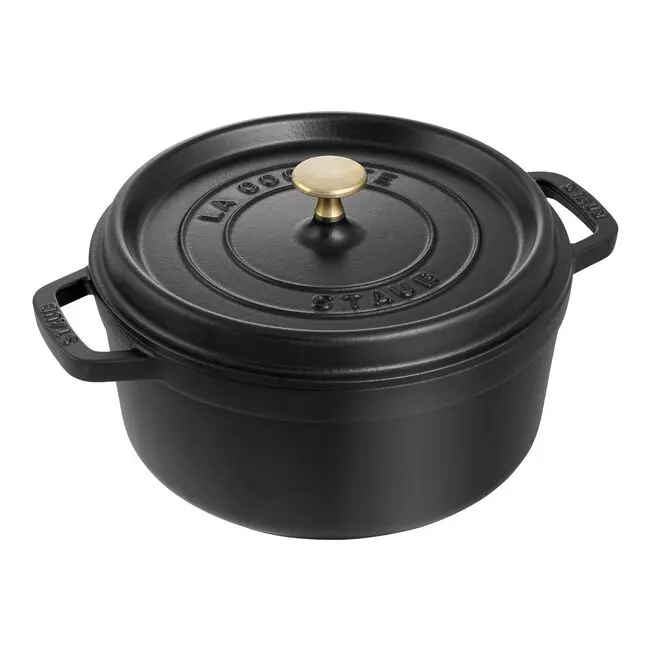 Staub 4-Quart Matte Black Enameled Cast Iron Cocotte – In-Store Pickup Only 1