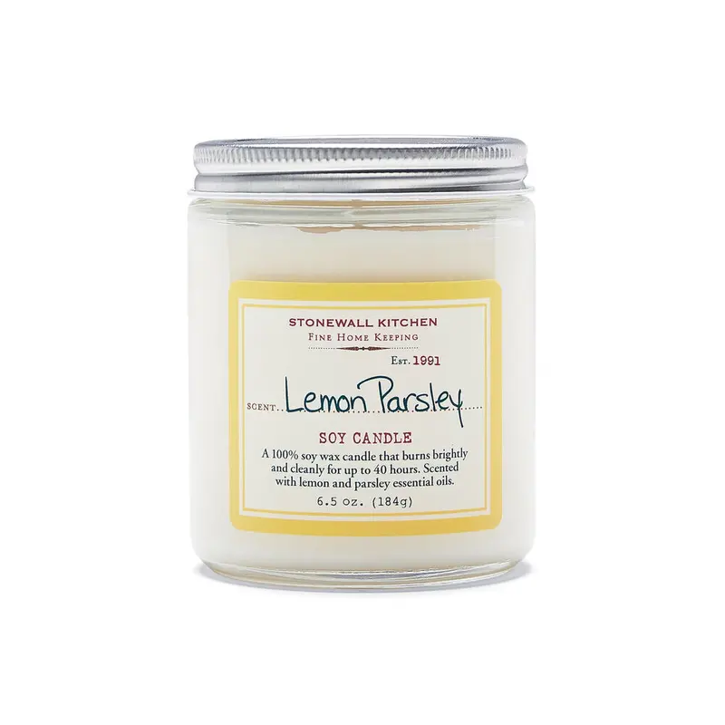 Stonewall Kitchen Lemon Parsley Soy Wax Candle 1