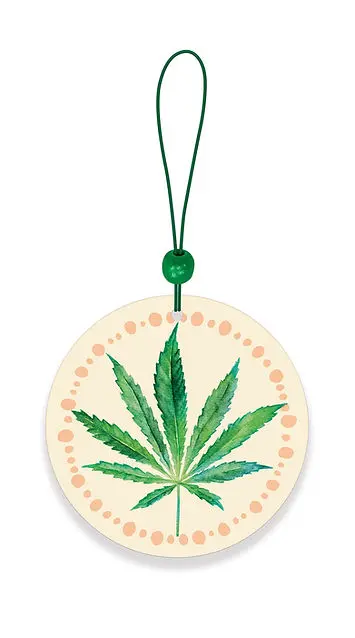 Studio Oh! Cannabis Leaf-Themed Dual Car Air Fresheners 1