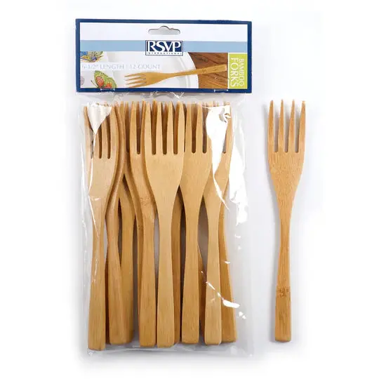 Sustainable Bamboo 12-Piece Kitchen Tool Set – Fork Style 1
