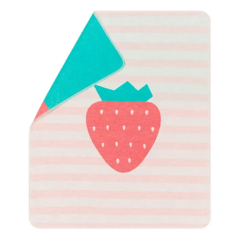 Sweet Juwel Baby Flannel Blanket – Strawberry Pattern 1