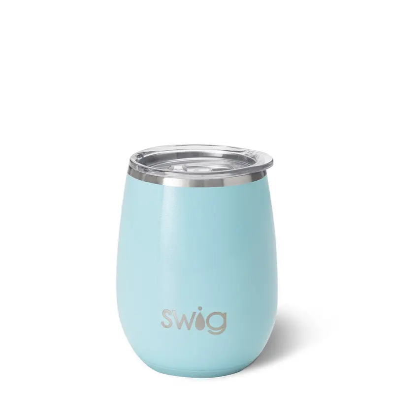 Swig 14 Oz Aquamarine Stemless Wine Tumbler 1