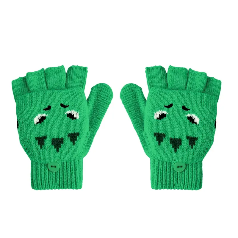 T-Rex-Themed Knitted Gloves – Dino-Inspired Winter Wear 1