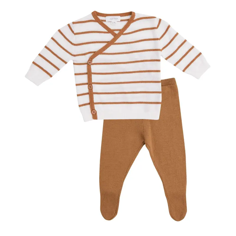 Take Me Home French-Striped Sweater Set – Organic Cotton Knit 1