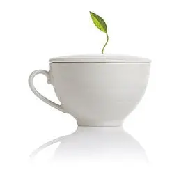 Tea Forte Café-Style Ceramic Tea Cup With Snap-On Lid 1