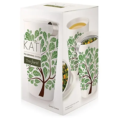 Tea Forte Kati Infusion Cup – Green Leaves Pattern 1