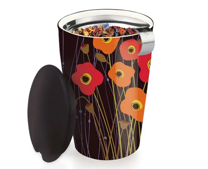 Tea Forte Kati Tea Cup – Poppy Fields Illustration 1