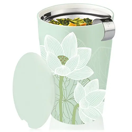 Tea Forte Kati Tea Steeping Cup – Lotus Motif 1