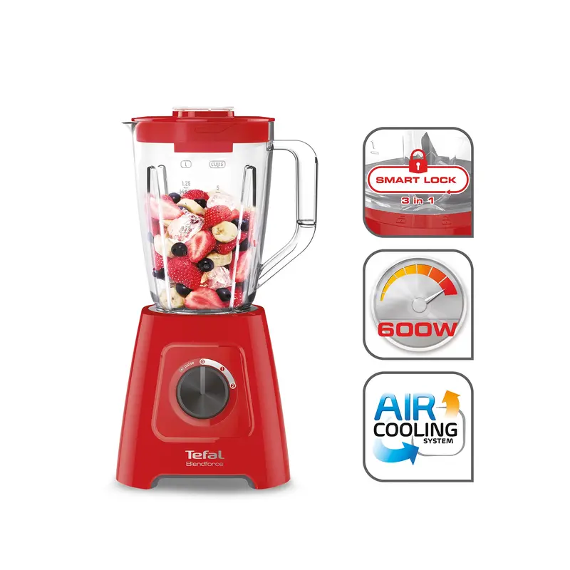 Tefal Bl425565 Red Blendforce 2-Speed Blender 1