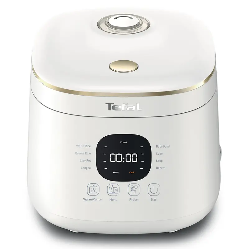 Tefal Rk515165 Mini Rice Cooker — 4-Cup White Capacity 1