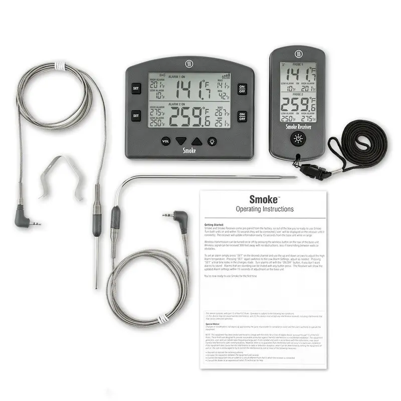 Thermoworks Smoke Dual-Probe Wireless Thermometer – Charcoal Edition 1