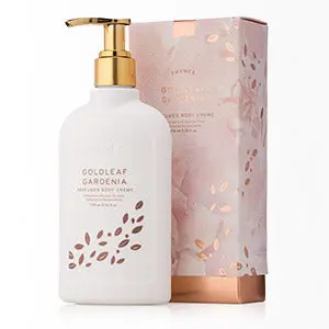 Thymes Goldleaf Gardenia Body Cream – Rich Hydrating Lotion 1