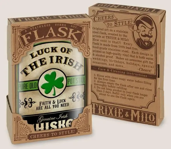 T&M Lucky Irish Flask – ‘Luck Of The Irish’ Themed Edition 1
