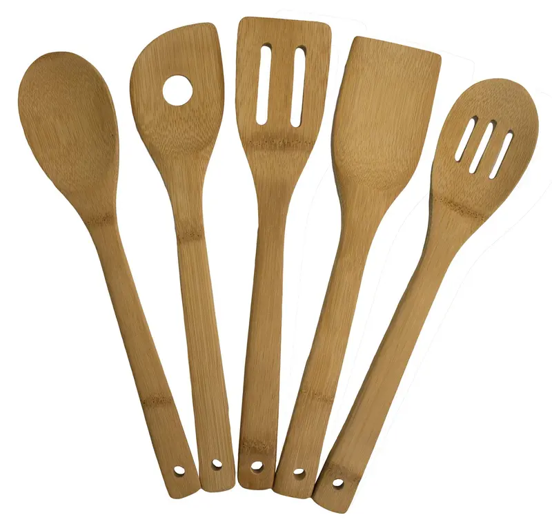Totally Bamboo 5-Piece Utensil Set – 12-Inch Eco-Friendly Tools 1