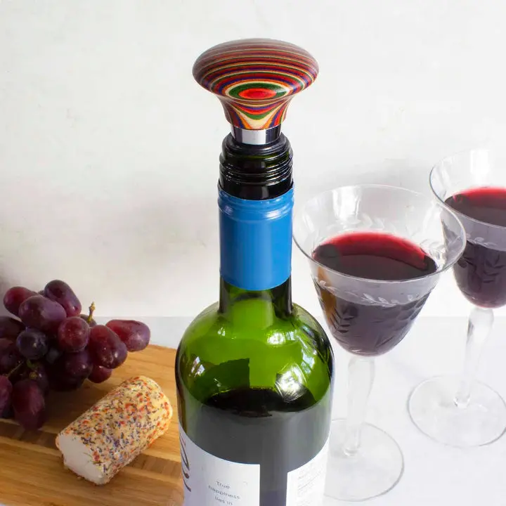 Totally Bamboo Baltique Marrakesh Bottle Stopper – Stylish Wine Preservation Accessory 1