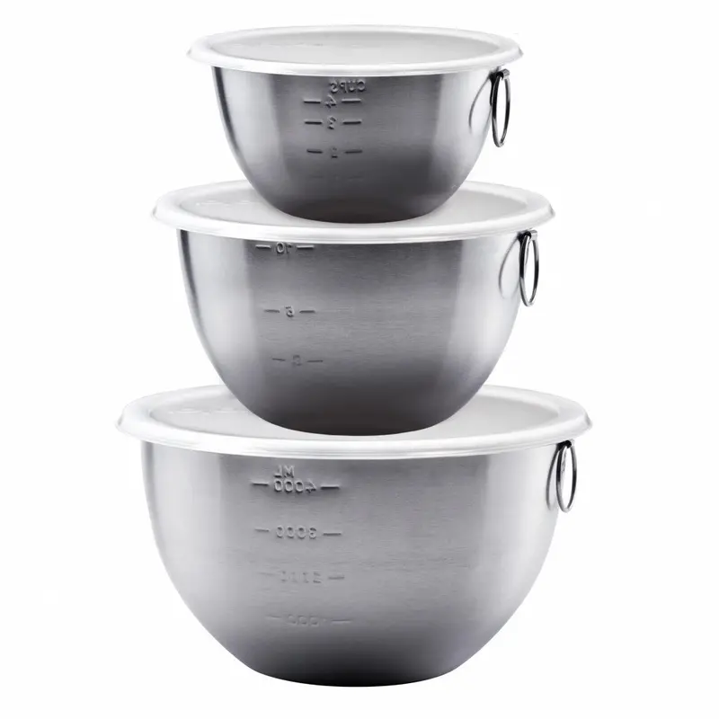 Tovolo 3-Piece Stainless Steel Mixing Bowl Set 1