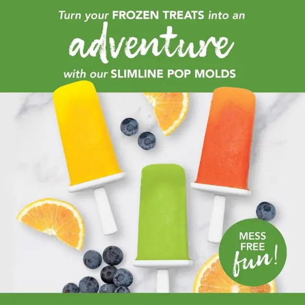 Tovolo Modern Silicone Ice Pop Molds – 6-Cavity Set 1