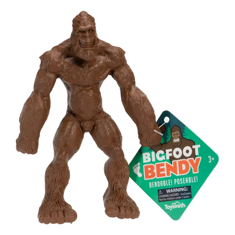 Toysmith Bigfoot Bendy Figure – Poseable Folklore Creature Toy 1