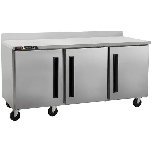 Traulsen Cluc-72R 72-Inch Triple-Door Centerline Refrigerated Work Table 2