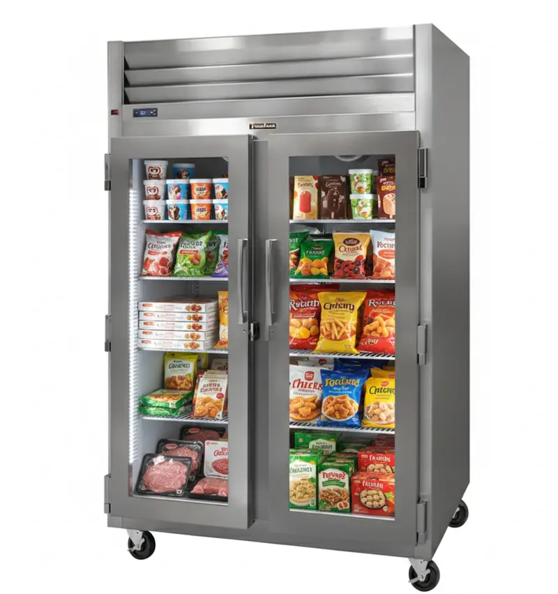 Traulsen G23010M 52" Double-Glass Door Stainless Steel Freezer 1