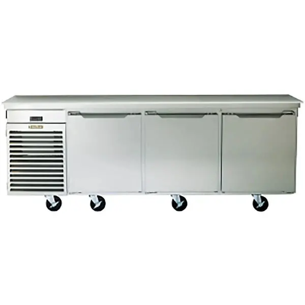 Traulsen Tu100Ht: 100-Inch Triple-Door Refrigerated Work Table With Side-Mount Compressor 1