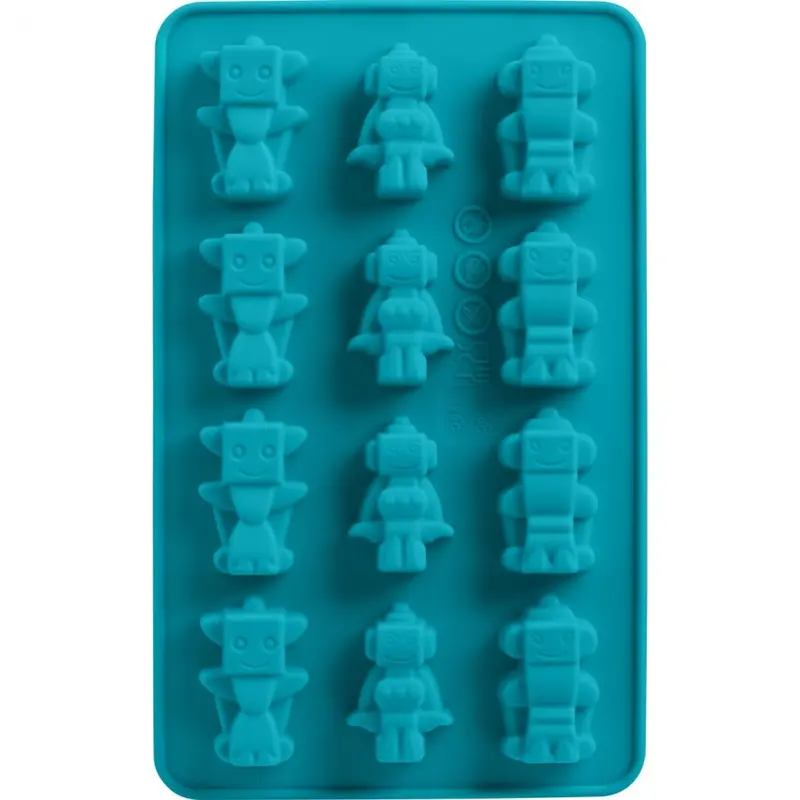 Trudeau Robot Chocolate Mold Set – Two Fun-Shaped Silicone Molds For Treats 1