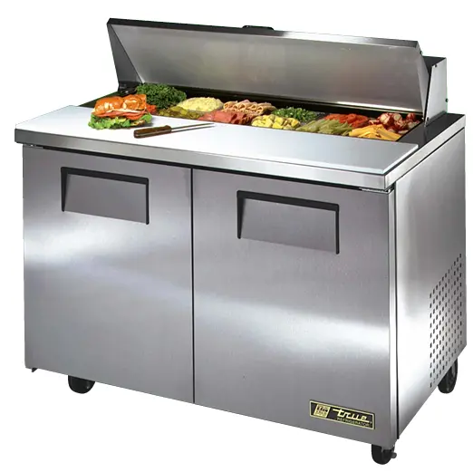 True 48.5-Inch Solid-Door Sandwich And Salad Prep Table (Refurbished) 1