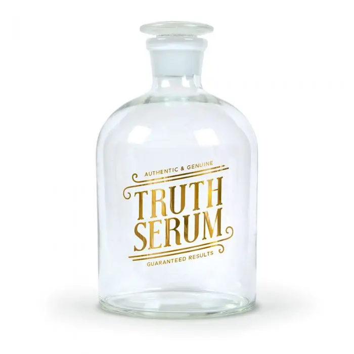 Truth Serum Glass Decanter With Etched Design – Fred 1