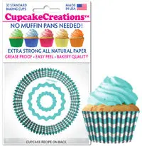 Turquoise Chevron Cupcake Liners By Siege 1