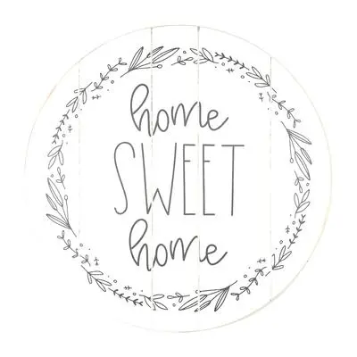 Twelve Timbers Home Sweet Home Lazy Susan – Engraved Wooden Turntable 1