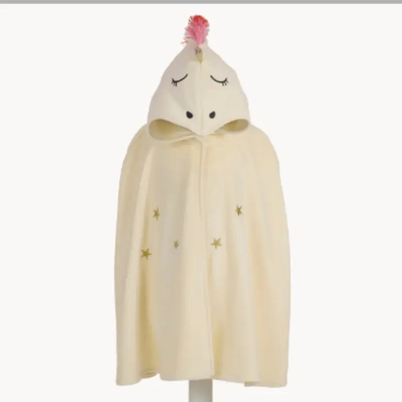 Unicorn-Themed Velvet Dress-Up Cape 1