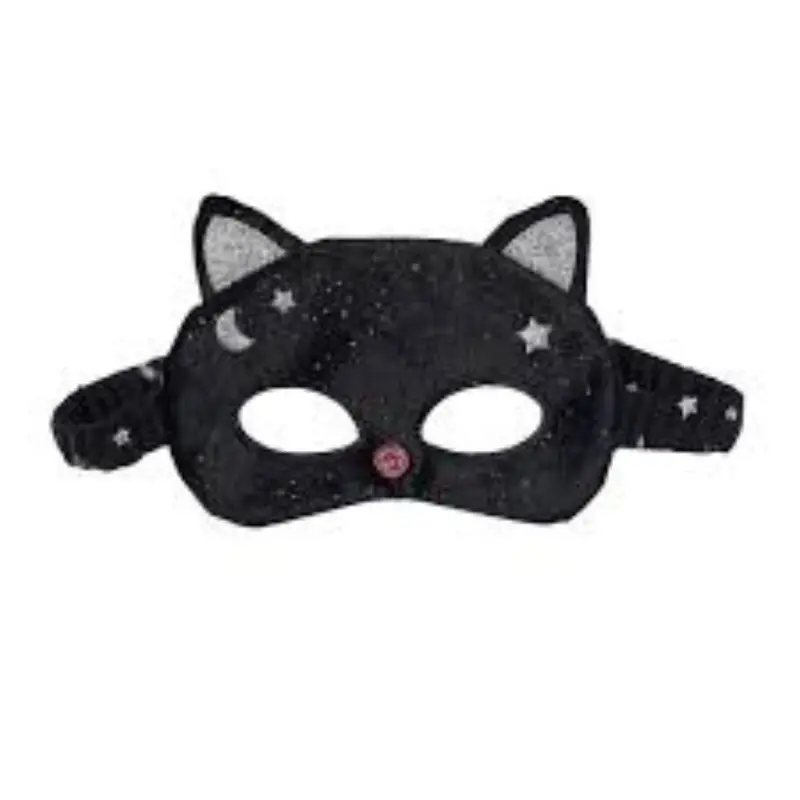 Velvet Black Cat Face Mask 1