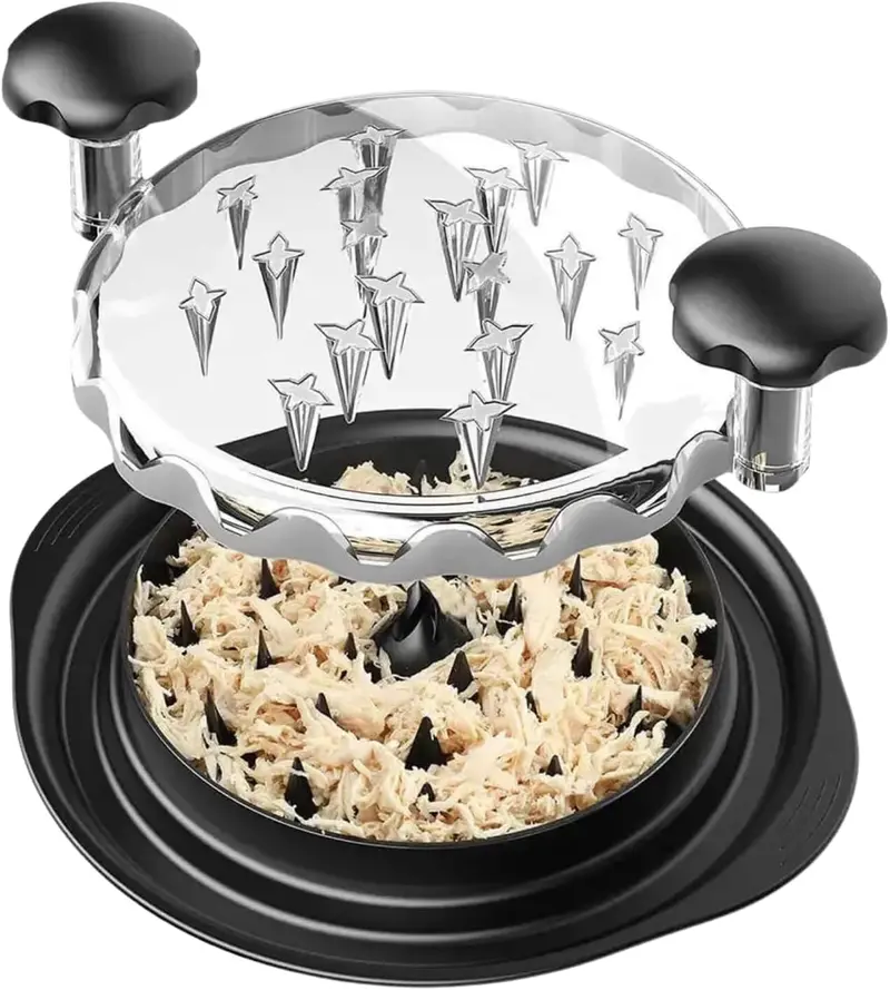 Vigor Tool Twist-Action Meat Shredder Set – 3-Piece Stainless Steel Kit 1