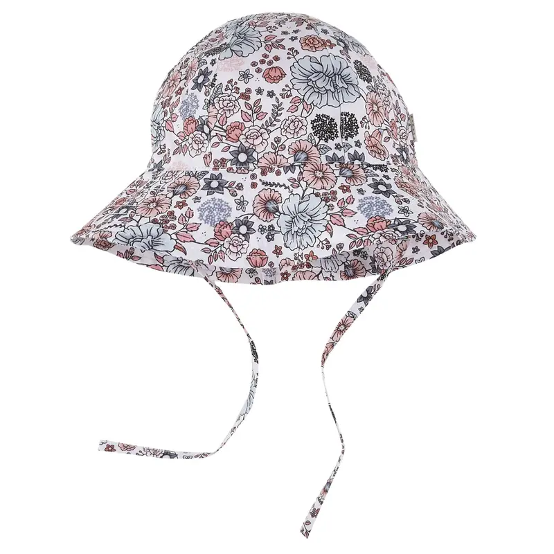 Vintage Floral Poplin Sun Hat 1