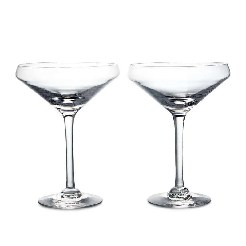 Vintner Coupe Glass Duo – Gift Packaged, Contemporary Design 1