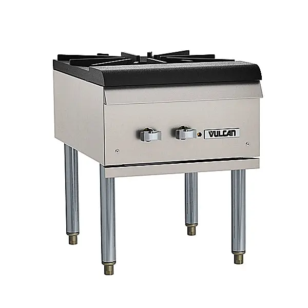 Vulcan 18-Inch Single-Burner Natural Gas Stock Pot Range – Compact Countertop Unit (Vsp100-1) 1