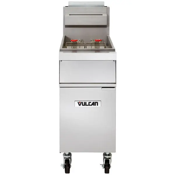 Vulcan 1Gr85M 85–90 Lb. Natural Gas Floor Fryer 1