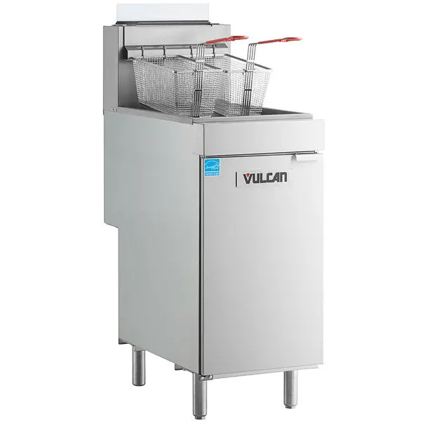 Vulcan 1Veg50M 45–50 Lb. Natural Gas Fryer – Veg Series 1
