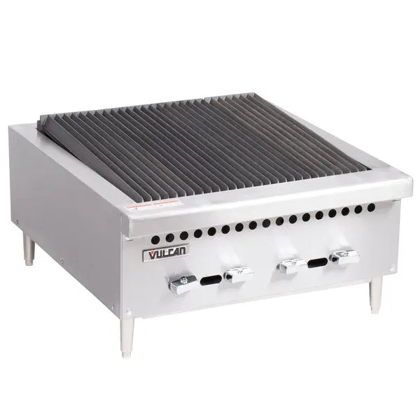 Vulcan 25-Inch Countertop Radiant Charbroiler – Natural Gas, High-Heat Commercial Grill (Vcrb25) 1