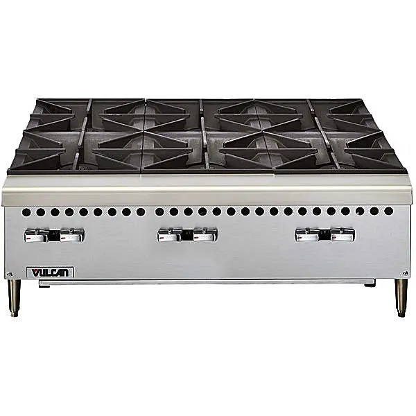 Vulcan 36-Inch Open Six-Burner Gas Range – Countertop Commercial Cooktop (Vcrh-36) 1