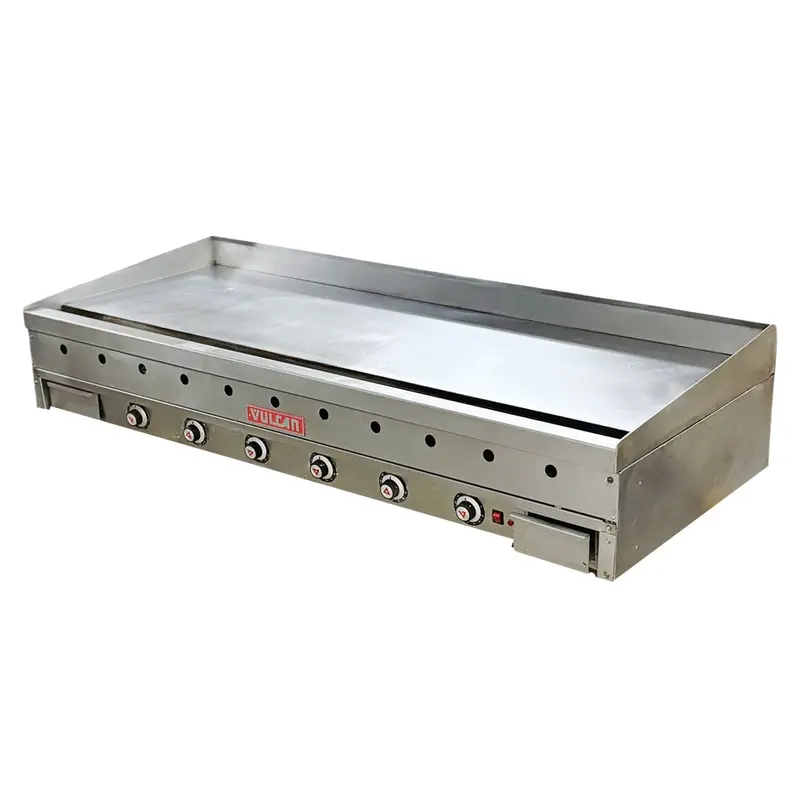 Vulcan 972A 72-Inch Natural Gas Griddle – Six-Burner Commercial Flat Top, Used 1