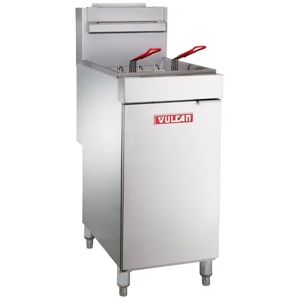 Vulcan Lg-300 Floor Fryer – 90,000 Btu Natural Gas Deep Fryer 1