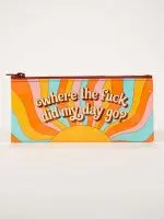 Where’D My Day Go? Humorous Canvas Tote Bag By Bq 1