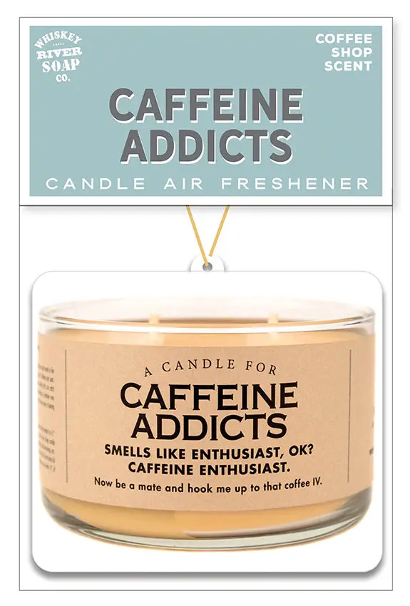 Whiskey River 'Caffeine Addict' Car Air Freshener 1