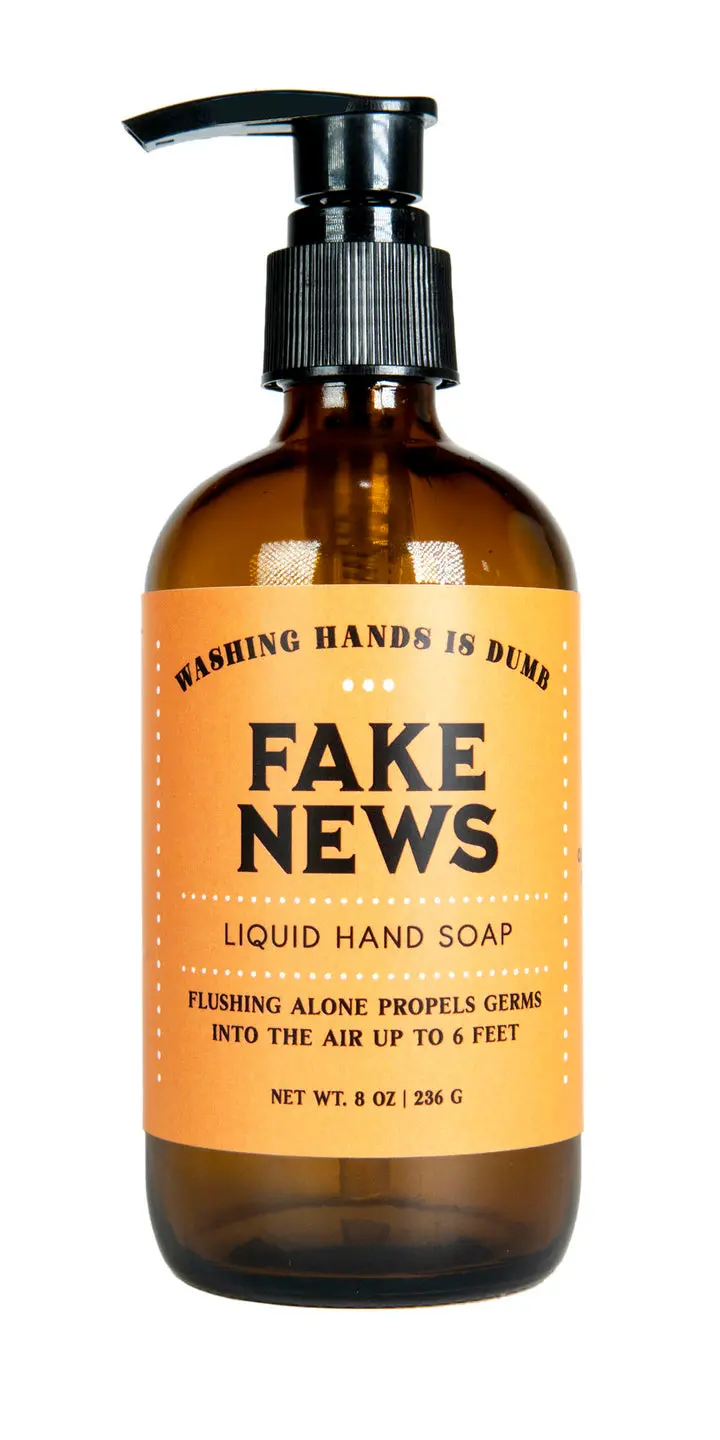 Whiskey River Fake News Liquid Hand Soap 1