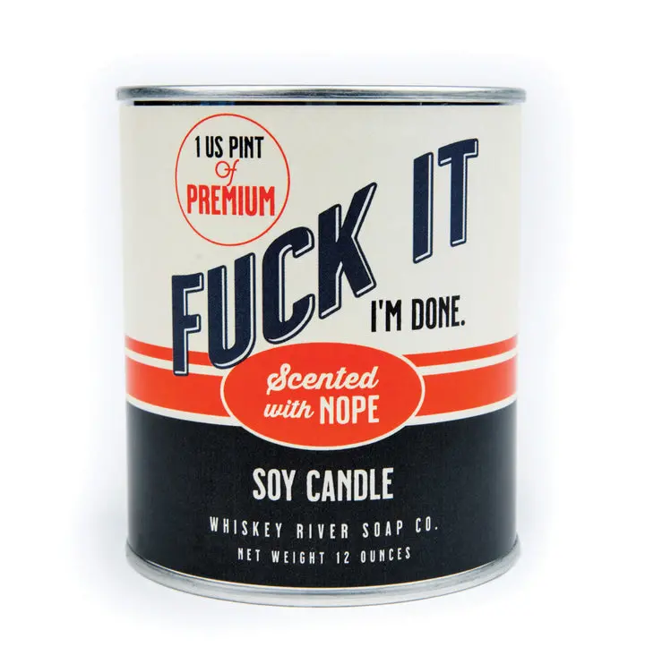 Whiskey River 'Fuck It' Paint Can Scented Candle 1