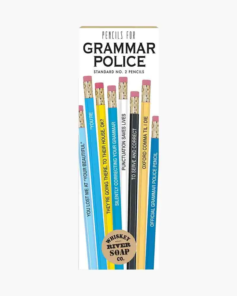 Whiskey River 'Grammar Police' Educational Pencil Kit 1