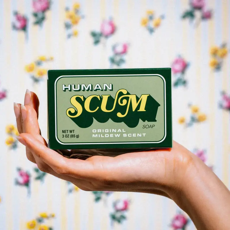 Whiskey River Human Scum Bar Soap – Humor-Infused Glycerin Cleanser 1